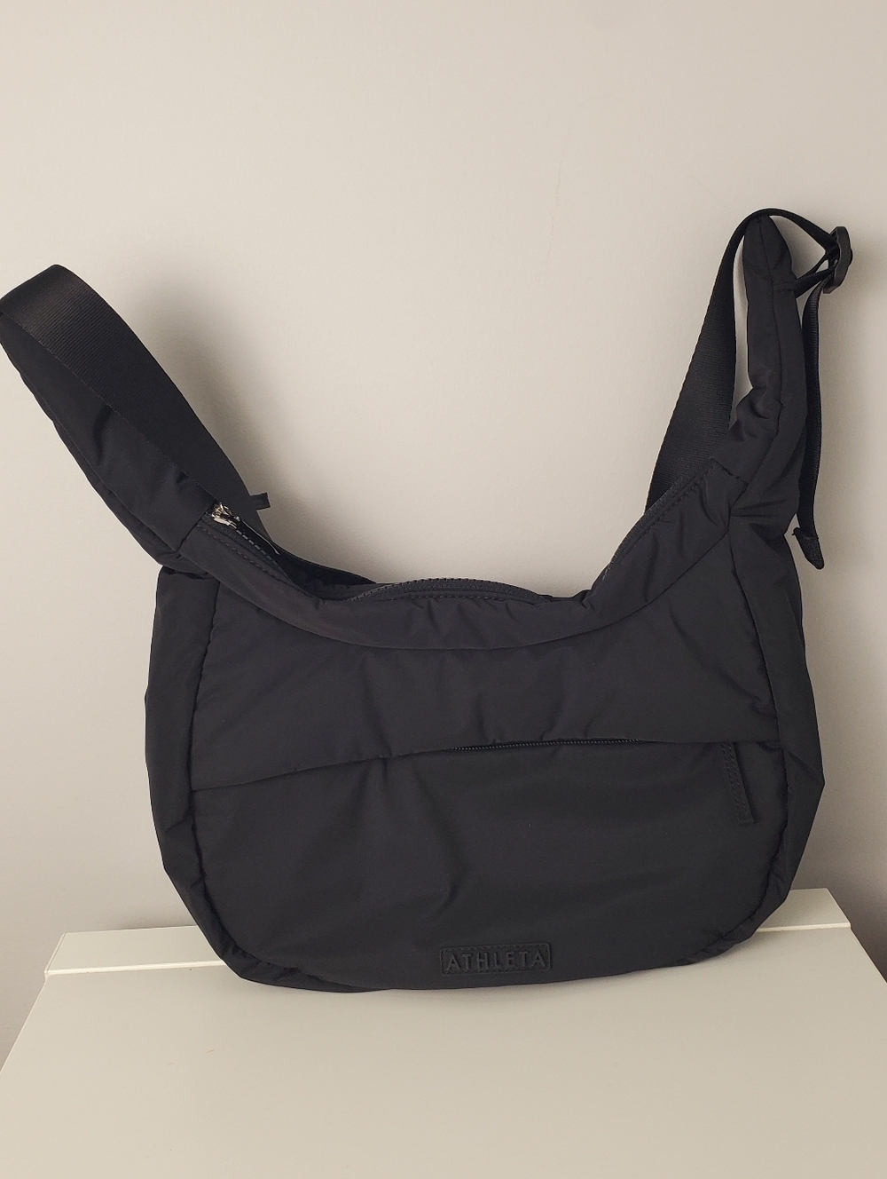 Athleta All About Small Crossbody Hobo Bag Black - Picture 4 of 16